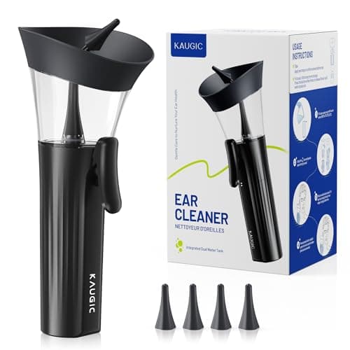 KAUGIC Ear Wax Cleaner - One-Hand Ear Wax Removal Kit Manual Ear Irrigation Flushing System, Safe, Comfortable & Easy to Use Earwax Removal Kit - Image 1