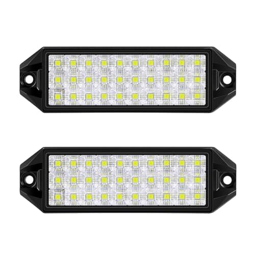 SAN YOUNG 2Pcs LED Light Bar for Truck, 6 Inches Reverse Lights Flood Beam for Truck Tractor ATV UTV Boat, 12V Flush Mount Small Light Bar - Image 1