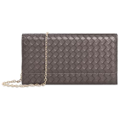 U+U Crossbody Bags for Women, Small Leather Bag with Removable Chain, Card Slots & Phone Pocket - Lightweight Purse Wallet (Glitter Bronze) - Image 1