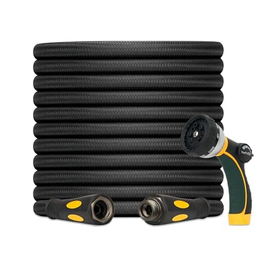 TheFitLife Garden Hose 75 ft - Heavy Duty 75ft Non-Expandable Outdoor Water Hose, Non Kinking, Lightweight, Extended Reach Without Extra Weight, 1/2 id x 75 feet - Image 1