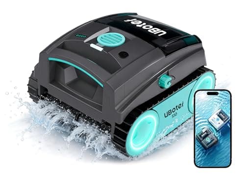 Pool Vacuum, UBoter S10 Cordless Robotic Pool Cleaner, Automatic Pool Vacuum for Inground & Above Ground Pools to 1290 Sq.Ft, Floor Wall Waterline Step Cleaning, 150 M Runtime, Auto Parking, Smart App - Image 1