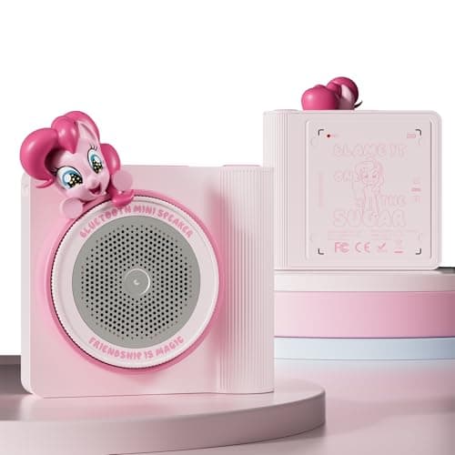 My Little Pony Mini Bluetooth Speaker, Portable Wireless, 10m Range, 5.5H Playtime, Type-C Charging, Pink - Image 1