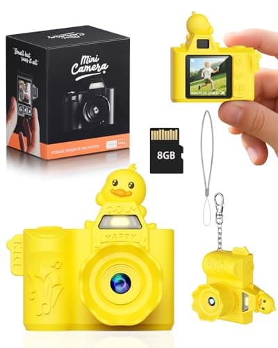 Mini Digital Camera for Boys Girls Aged 3-9, Toddler Cameras for Christmas and Birthday Gifts,Children's Digital Video Camera, Toy Cameras for 3 4 5 6 7 8 9 Year Olds,32G SD Card Included - Image 1