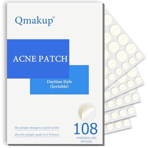Pimple Patches for Face,Acne Patches for Face,Pimple Patch,Zit Patches,Hydrocolloid Blemish Patches for Covering Zits ,with Salicylic Acid,Tea Tree oil & Calendula oil (108 Counts, Count, 108.0) - Image 1