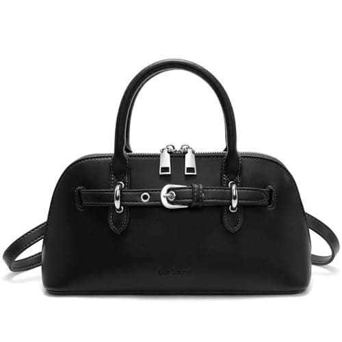 Goinsound Women's Structured Shell Crossbody Purse | Top Handle Satchel Shoulder Bag with Adjustable Strap - Image 1