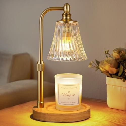 Candle Warmer Lamp with Timer Dimmable,Birthday Gifts for Women Mom Sister,Adjustable Height Wax Melt Warmer for Jar Candles,House Warming Gifts New Home,Ideal for Office,Dorm,Bedroom Home Decor - Image 1