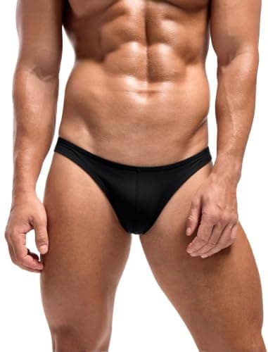 Men's Thong G-String Underwear Soft Stretch Brief Bulge Pouch Underwear - Image 1