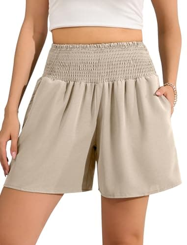 Aprolive Casual Shorts for Women, Apricot, X-Large - Image 1