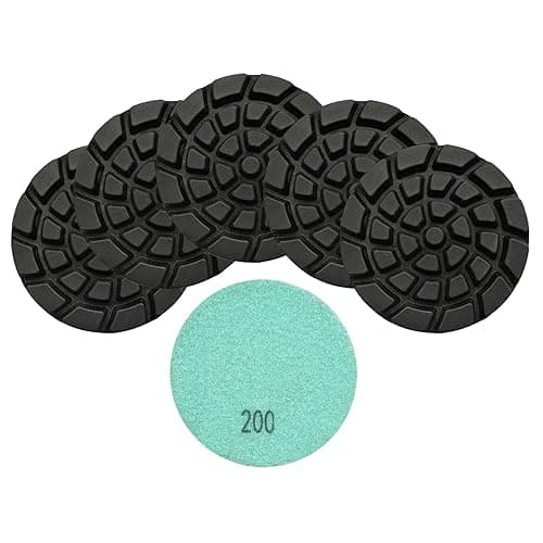 Diamond Concrete Polishing Pads - BRSCHNITT 6pcs 4 inch Grit#200 Resin Bond Renew Pads Beton Floor Renew Reparing Disk - Image 1