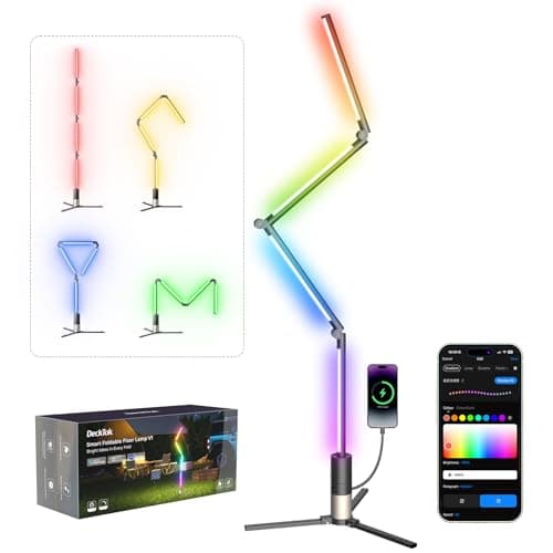 Camping Lights Rechargeable, 16 Million Colors, Smart RGB Camping Light, 2.97lb Cordless Portable Light Camping, 53" Foldable Tent Lights for Camping, Hiking, Picnics, Emergencies and Power Outages. - Image 1