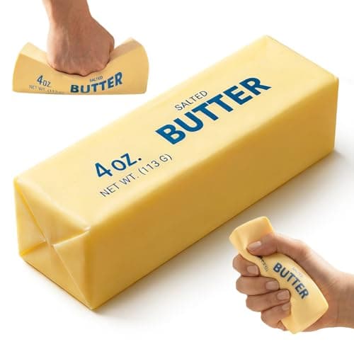 Zrpot Butter Squishy, Slow Rising Squishy, Stress Relief & Sensory Toys Squeeze Toy Soft Butter Squishy Toy Creative Gift for Office Desk & Classroom (1) - Image 1