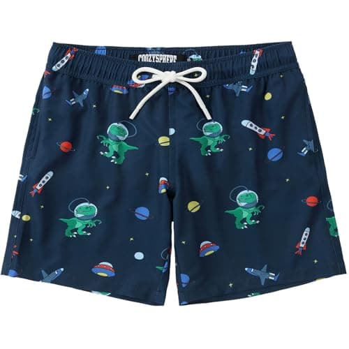 CoozySphere Little Boys Swim Shorts 4T 4-Way Stretch Quick Dry - Image 1