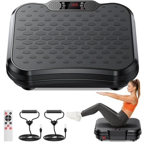 NXSCI Vibration Plate Exercise Machine,Vibrating Platform for Lymphatic Drainage with 250 Speeds,500 lbs Weight Capacity,Vibrated Plates for Weight Loss,Full Body Workout Equipment for Fitness at Home - Image 1