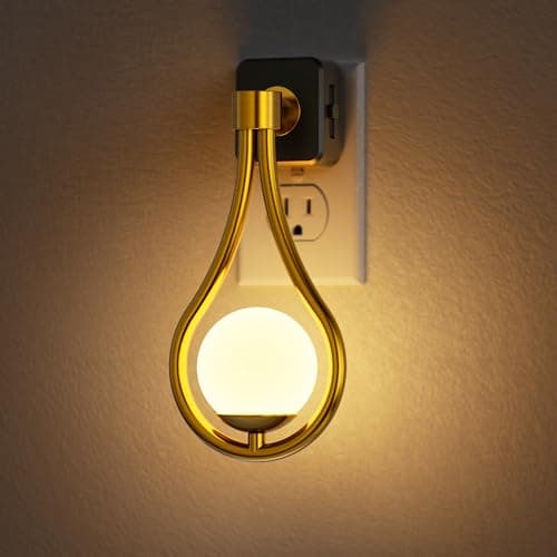 Briignite LED Night Light, Night Lights Plug into Wall, 0-100LM Dimmable Nightlight, 330° Rotating with Dusk to Dawn Sensor, Adjustable Brightness for Kids, Bathroom, Bedroom, Hallway, Stairway - Image 1