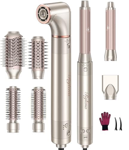 Rylena 8-in-1 Air Styler Pro, Hair Dryer Brush & Blow Dryer Brush with Auto-Wrap Curlers, 110,000 RPM High-Speed Motor, No Heat Damage Multi Styler Gift Set for Women - Image 1