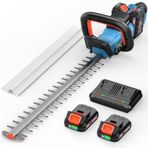 SENIX 40V Max 24-Inch Cordless Hedge Trimmer with 2 Batteries & Dual-Port Charger, Dual-Action Blades, 1-Inch Cut Capacity - Image 1
