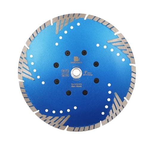 Diamond Granite Cutting Blade 9"- BRSCHNITT Diamond Saw Blade Cut Concrete,Ceramic Porcelain Tile,Granite,Marble,Masonry,Paver,Quartz Disc 5/8-11 Thread - Image 1