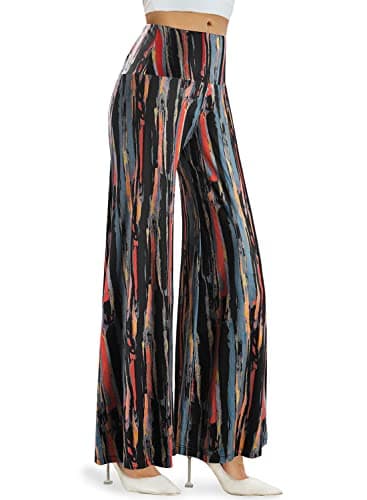 Arolina Women's Stretchy Wide Leg Palazzo Lounge Pants Casual Comfy High Waist Palazzo Pants - Image 1