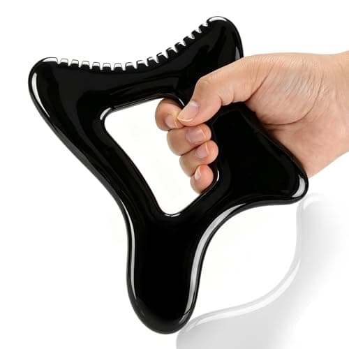 InfiniteRelax Body Gua Sha Tool (Black), Large Body Gua Sha for Lymphatic Drainage Tool & Cellulite Massage Tool, Suitable for Back, Legs, Neck and Women's Full Body Sculpting - Image 1