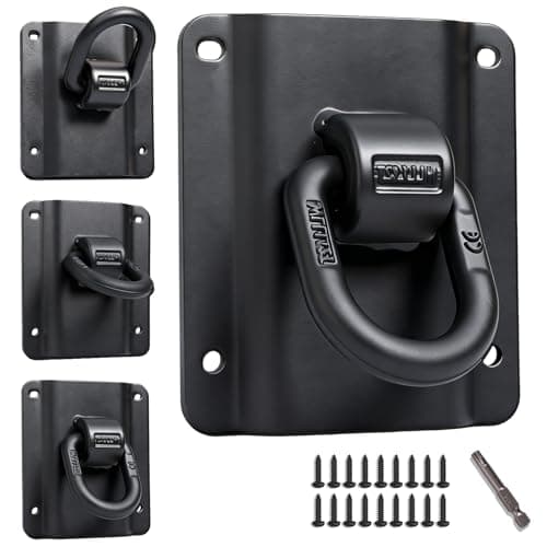Naerza Truck Bed Tie Down Anchor for Ford F150 2015‑2025 (Lightning/Raptor) Solid Forged Steel F250 F350 F550 2015‑2025, 5500LBS Heavy Duty, for FL3Z‑99000A64‑B FL3Z‑9928408‑AB, BoxLink Bed Cleat - Image 1