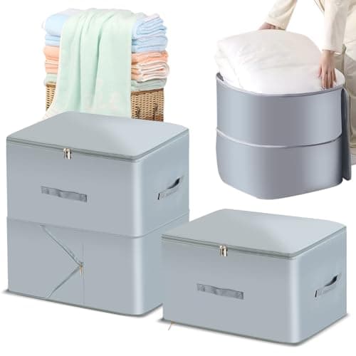 Ultra Space Saving Self Compression Organizer, Heavy Duty Moving Bags for Comforters Blankets Bedding Duvet, X-Large (2-Pack) – Closet Organizers for Quilts - Image 1