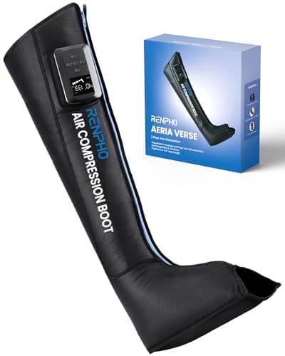 RENPHO Leg Massager with Smart Pressure Sensor, FSA Eligible HSA Foot Massage, Cordless Air Compression Recovery Boot for Pain Relief, Foot & Calve & Thigh Massager, Adapter Not Included,1 Pack - Image 1