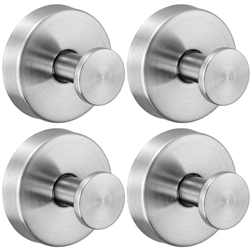 Supopular Suction Cup Hooks for Shower,Stainless Steel Towel Hooks No Drill