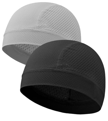 choshion Cooling Skull Caps Helmet Liner Breathable Mesh Stretch Beanie Quick Dry Headwear for Men and Women Cycling Cap - Image 1