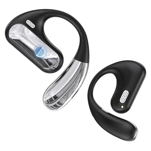 Boytond Open Ear Earbuds, Wireless Ear Buds,Earhook Earbuds with 40H Playtime,IPX7 Waterproof Sports Bluetooth Earphones,w/Sweatproof Design Ultra Comfort Open Ear Headphones Wireless,Clear Calls - Image 1