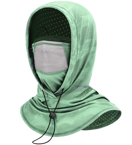 YANIKY Summer Cooling Balaclava with Breathable Holes, Sun UV Protection Face Mask for Running, Cycling, Fishing, Men & Women Mint Green - Image 1