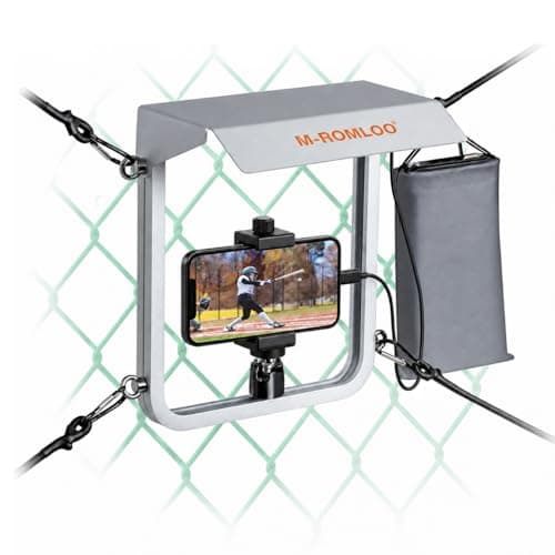 Gamechanger Fence Mount for Baseball & Softball Streaming, Aluminum Fence Phone Mount with 360° Rotation, Sunshade & Waterproof Power Bank Pouch, Compatible with iPhone, Mevo Start, GoPro Cameras - Image 1