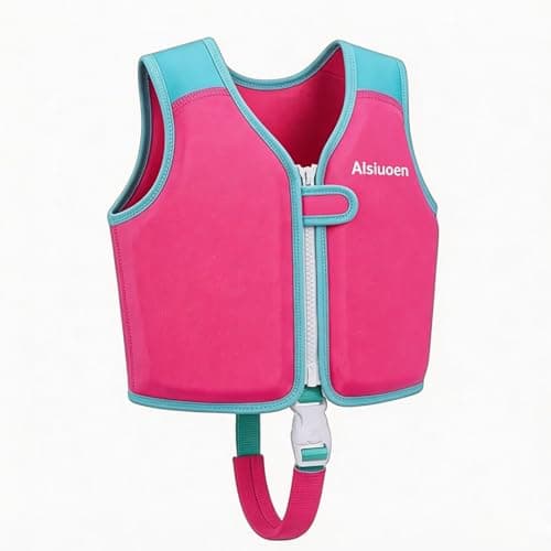 Alsiuoen Toddler Vest Kids,Vest with Adjustable Crotch Strap,Boys Girls Jacket Swimwear Training Vest for Boys Girls - Image 1