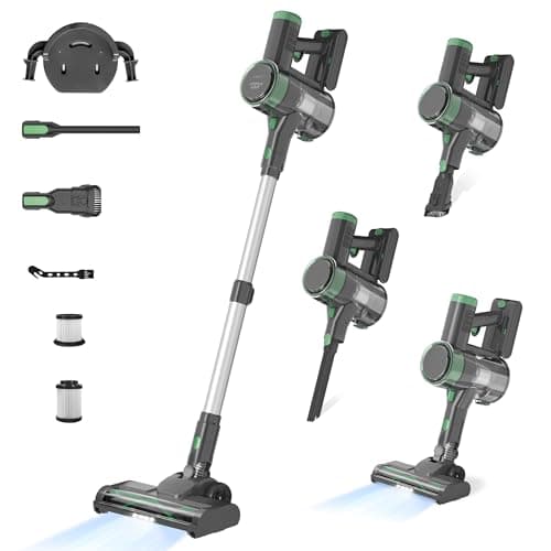 ENCHE Cordless Stick Vacuum Cleaner, 45KPA Powerful Suction 50Mins Runtime, Lightweight 6-in-1 Vacuum with LED Touch Screen Anti-Tangle for Pet Hair Hard Floor Carpet Home Car - Image 1