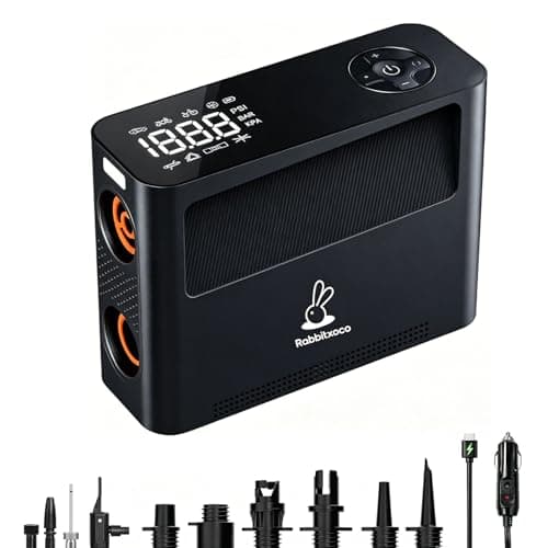 Paddle Board Pump 10 Pump Modes SUP Pump 500L Airflow/min Tire Inflator Portable Air Compressor 4X Speeds Electric Air Pump Suitable All Model Tires, Tents, SUP, Air Mattess, Kayak - Image 1
