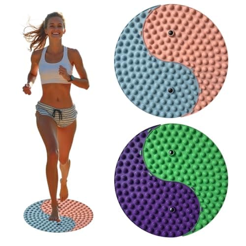 Yinyang Balance Foot Massage Mat 2 Pack, Tai ji Bagua Pattern with Magnetic Therapy, Custom Color Acupressure Reflexology Mat for Daily Relaxation, Detachable Design Fits Yoga/Office/Home Use - Image 1