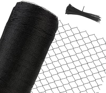 Junflying Bird Netting, 10x10 FT – 1/2" Mesh, Woven Garden Netting Against Birds, Deer, Rabbits, Small Animals, Mesh Net Roof Cover for Bed, Vegetables, Fruit Tree, Blueberry Bush & Strawberry Plant - Image 1