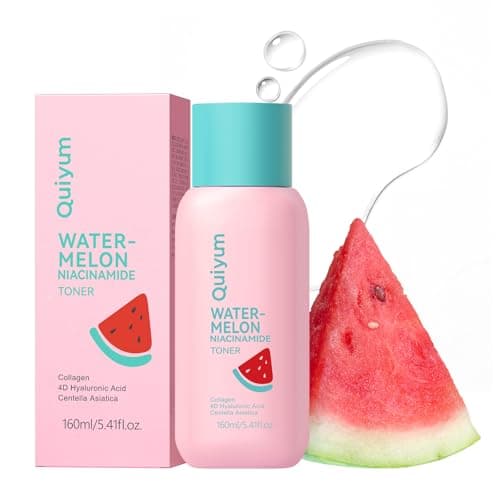 QUIYUM Watermelon Hydration Facial Toner - Skincare with 4D Hyaluronic Acid & Niacinamide, Soothing Toner for Sensitive & Dry Skin Care, The Look of Deeply Hydrated & Glow, All Skin Types, 5.41 Fl.oz - Image 1