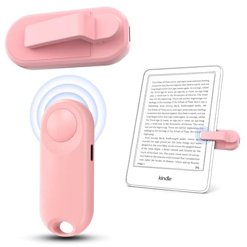 Oresoc RF Remote Control Page Turner for Kindle Paperwhite,Kindle Accessories Remote Photo and Video for E-Book iPhone iPad Android Tablets Reading Novels Comics Remote Control Extenders(Pink) - Image 1