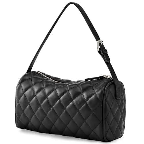 GEMIU Barrel Handbags For Women Barrel Purse Womens Hobo Barrel Bags Crossbody Purses With Adjustable Strap(Black) - Image 1