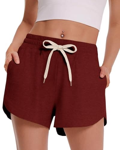 CAMPSNAIL Athletic Shorts for Women - Workout Casual High Waisted Black Sweat Shorts Comfy for Running Gym Lounge Summer - Image 1