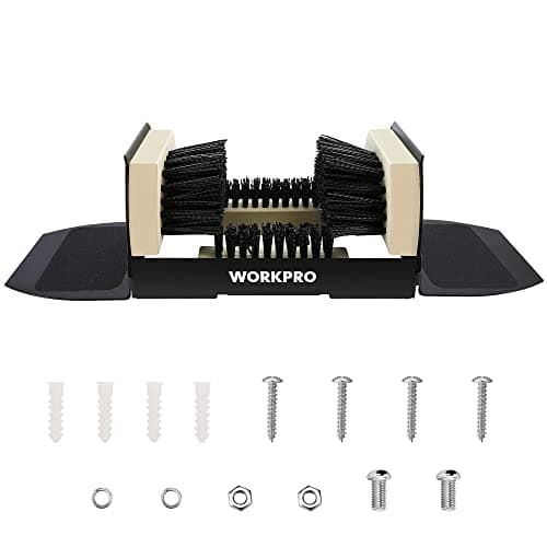 WORKPRO Boot Brush Scraper Outdoor, Shoe Cleaner Brush, Boot Scrubber with Flaps, Heavy Duty Boot Cleaning Brush - Image 1