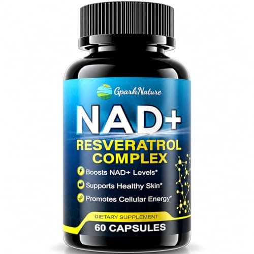 NAD+ Supplement for Women & Men – Resveratrol, Urolithin A & CoQ10 Complex, Supports Cellular Energy - NMN & NMNH Alternative - Healthy Aging & Skin Wellness, Third-Party Tested, 60 Capsules - Image 1
