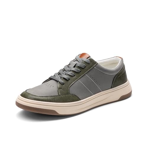 Bruno Marc Men's Casual Dress Sneaker Business Casual Shoes for Men Comfortable Lightweight Lace Up Fashion Sneakers,Size 9.5,Army Green,SBFS2410M - Image 1