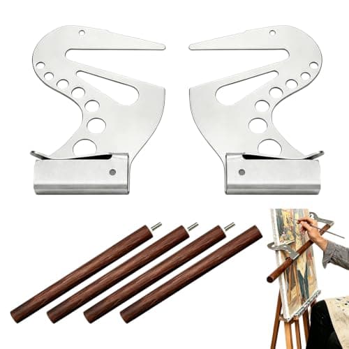 Artist Hand Support Bridge - Adjustable Steady Hands Stabilizer,Drawing Arm Rest with Four Modular Support Poles, Suitable for Canvases Under 2.3 FT for Painting Drawing Detail Work (1 PC) - Image 1