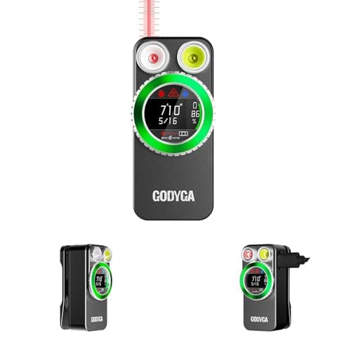 Godyga TorchEye RD 4-in-1 Smart EDC Flashlight with Laser Distance Measure 65ft, 650LM White & Red Light, Smart Display, Type-C Rechargeable, Magnetic Clip-on Light for Emergency, Indoor Measurement - Image 1
