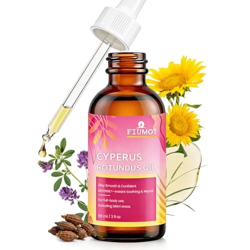 FIUMOT Cyperus Rotundus Oil – Hair Removal Care for Unwanted Hair, Ingrown Hair & Razor Bump Treatment - Smoothing Hair Growth Control Oil for Face and Body 2 fl oz - Image 1