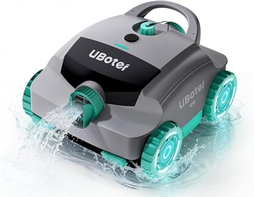 Pool Vacuum,UBoter E10 Cordless Robotic Pool Cleaner, Dual-Layer Filtration,Powerful Obstacle Crossing, Enhanced Edge & Corner Cleaning,120-Min for Above-Ground & Flat-Bottom Pools to 860 Sq.Ft - Image 1