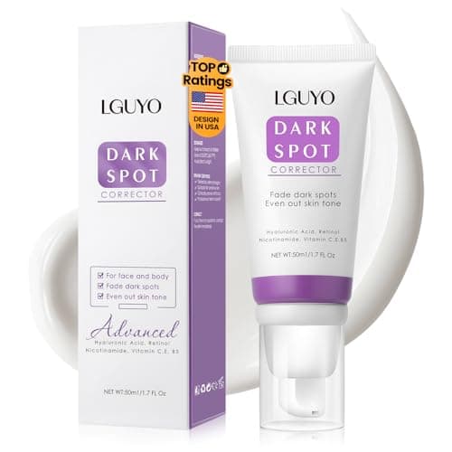 LGUYO Dark Spot Remover for Face & Body - Effective Remedy for Dark Spots & Dark Spot Corrector Cream for Age Spot, Freckles, Melasma, Sun Spot - Even Toning Skin Care for Women and Men - 1.7 Fl Oz - Image 1