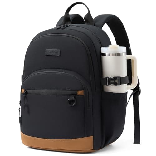 LOVEVOOK Laptop Backpack for Women Men, Waterproof School Backpack for High School College, Large Capacity Travel Bookbag with Luggage Sleeve, Chest Strap & Water Bottle Pocket, 17.3 inch