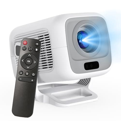 Mini Portable Projector for Home & Outdoor Cinema, Smart Projector Android 11, 1080P FHD 600 ANSI, 4K Support, WiFi 6 Bluetooth 5.4, Auto Focus Keystone, Short Throw Proyector, Movie Projectors - Image 1